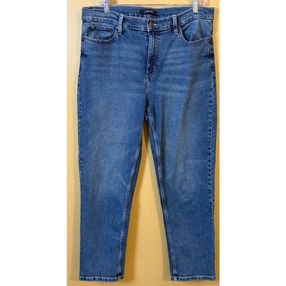Calvin Klein Women's High‎ Waist Straight Jeans Size 12